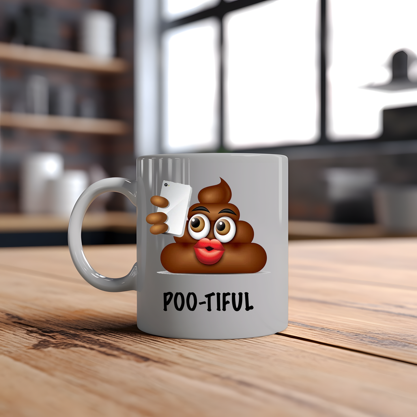 Poo-tiful Selfie Novelty Mug