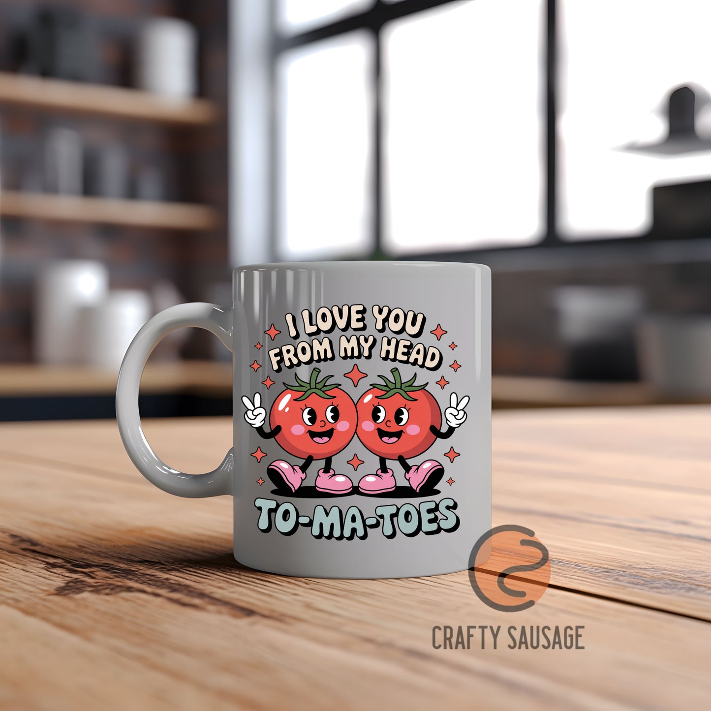 Love You from My Head Tomatoes Mug
